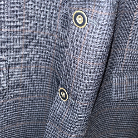 💙Very Nice Vintage Austin Reed Plaid Wool 48L Blazer - Picture 3 of 6